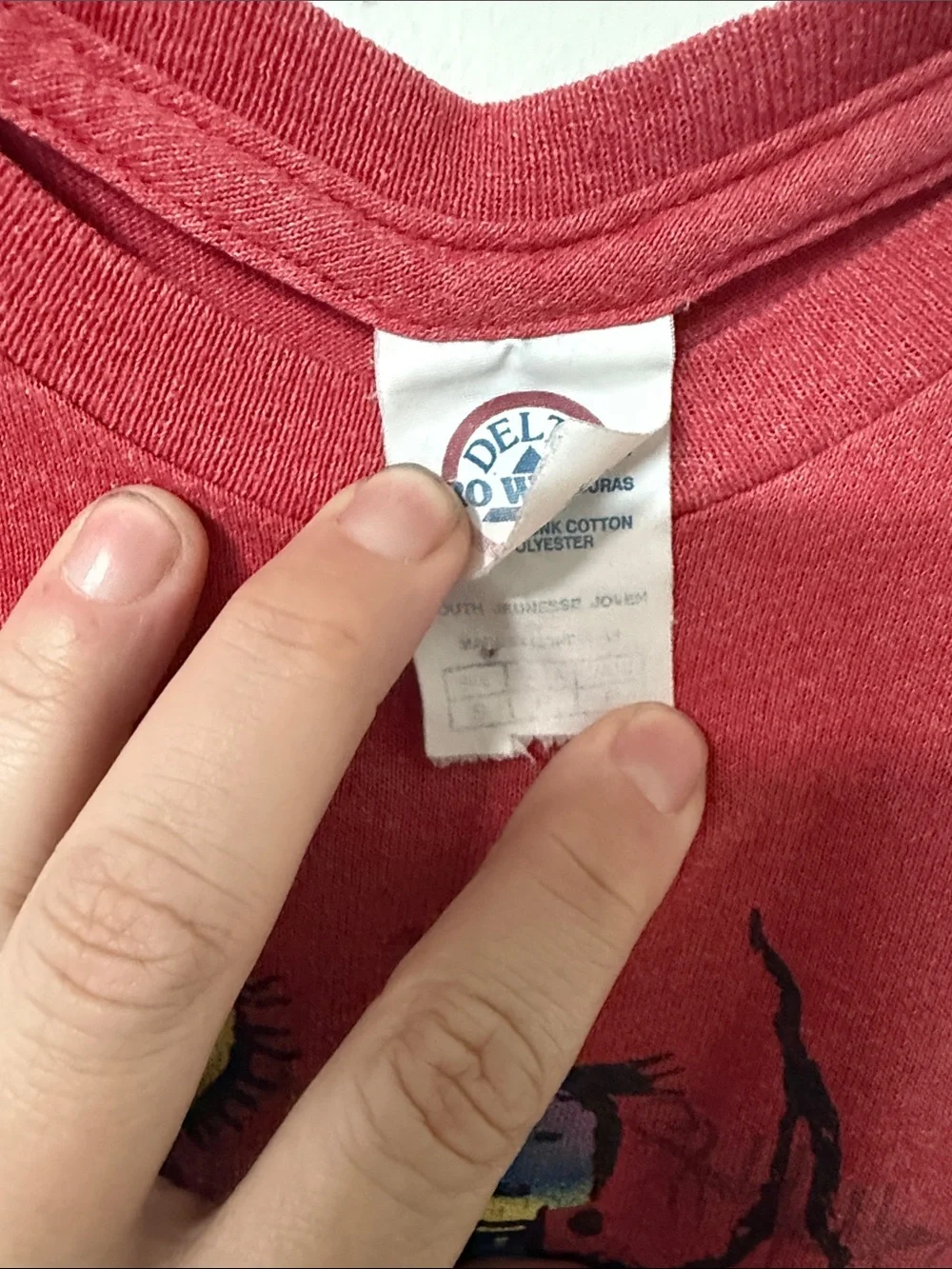 Kids' Red Graphic T-Shirt 90’s